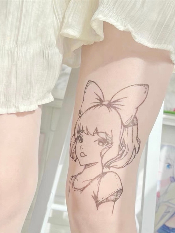 Kawaii Stockings   Women’s Japanese Sexy Tights Body Tattoo Pantyhose Stockings Thigh High Spandex Panty Mesh Fantasy Gothic Japan Tights Trending for Woman