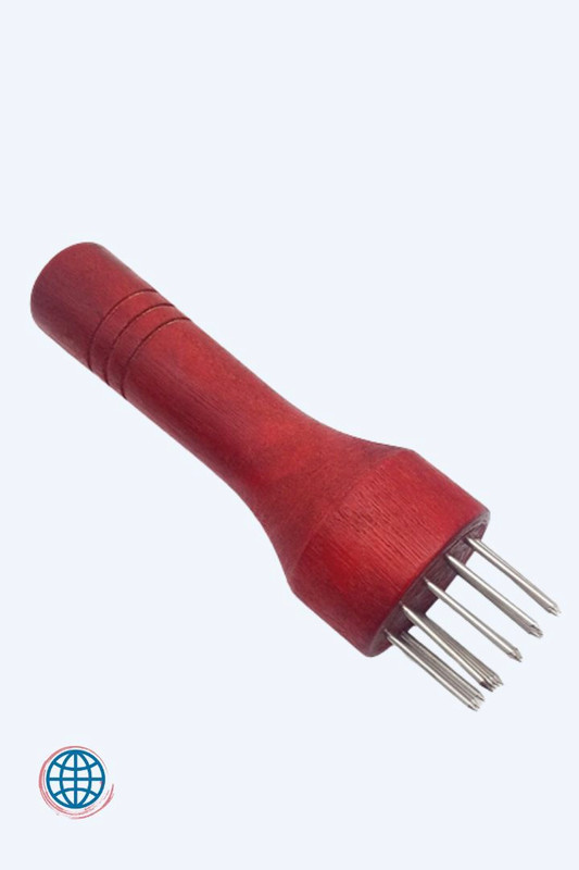 Stainless Steel Meat Needles Pounder with Wooden Handle Profession Meats Tenderizer Needle For Beef Tender Steak Pounders Kitchen Tools Trending In Red