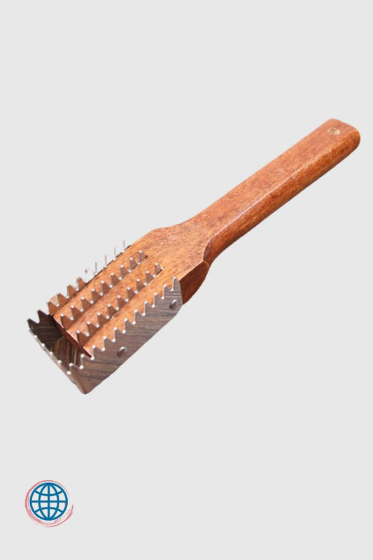 Fish Skin Brush Wooden wood handle Fast Remove Fish Scale Scraper Planer cut Fish Scales Scaler Fishing Knife Clean Trending Kitchen Accessories Scalers Brushes