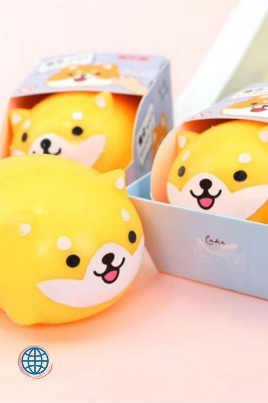 Destress Shiba Inu Pinch Japanese Cute Creative Emotional Decompression Pinching Dogs Music Pressure Relief Vent Dog Toy Vent Ball Class Trending Japan Gift Toys