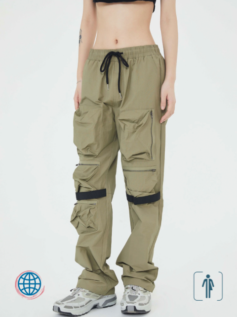 Mid Rise Military Cargo Pants Men’s Vintage Street Wear Retro Outdoor Mid Rise Waist Multi-pocket Oversize Casual Cargo Sweatpant for Men and Women Unisex Streetwear Trending in Army Green