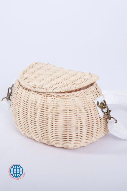 Woven Rattan Bicycle Basket Handmade Baskets Children Backpack Bag Bike Tricycle Scooter Supplies Kids Artificial Weaving Trending Baskets Bags