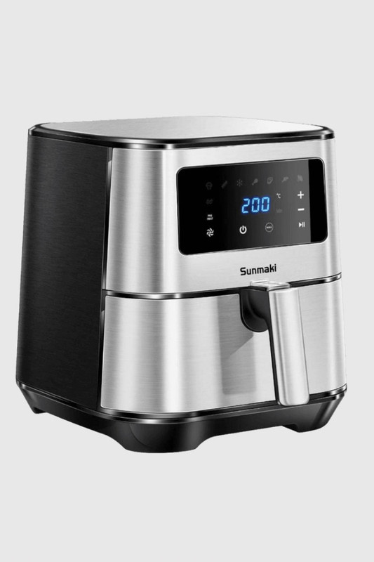 5.5L Hot Air Fryer 360°    Sunmaki Multi-Functional Hot Air Heating with 8 Presets, 1700W Deep Fryers Without Oil Trending Kitchen Appliance