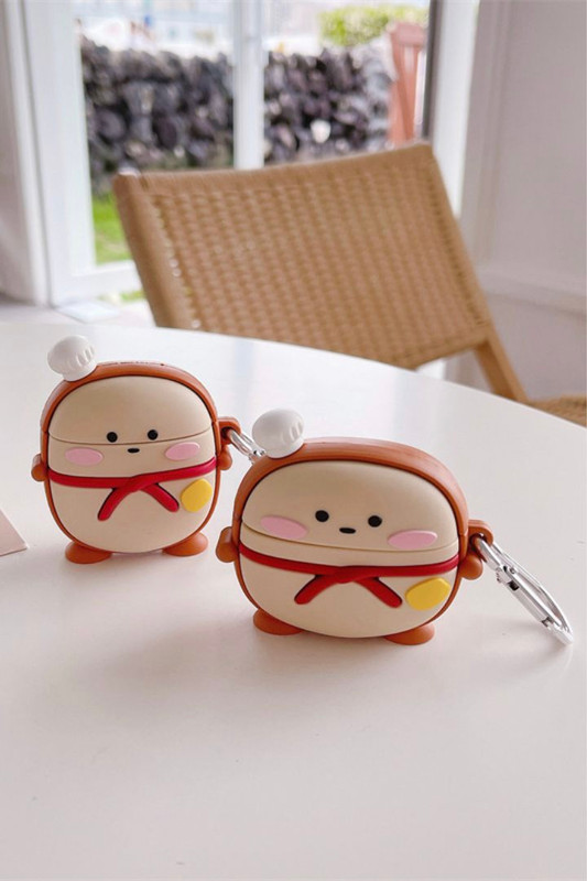 3D Bread Chef AirPods 3 2 1 Pro Case Cover Cartoon Cute Earphone Wireless Headphone Covers Trending for Apple Cases
