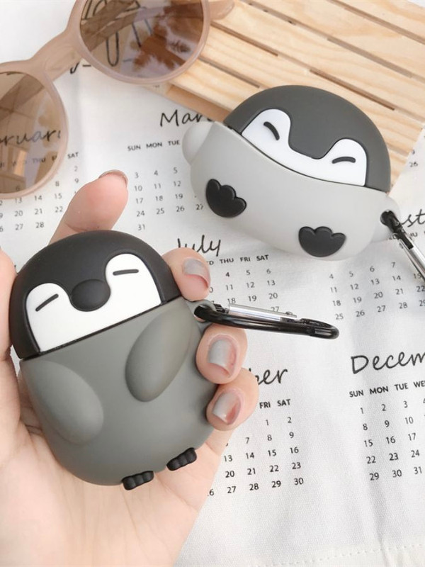Penguin AirPods Pro 1 2 3 Pro Earphone Case Cover Cartoon Cute Penguins Headphone Covers Cases Trending for Apple Earbuds Box