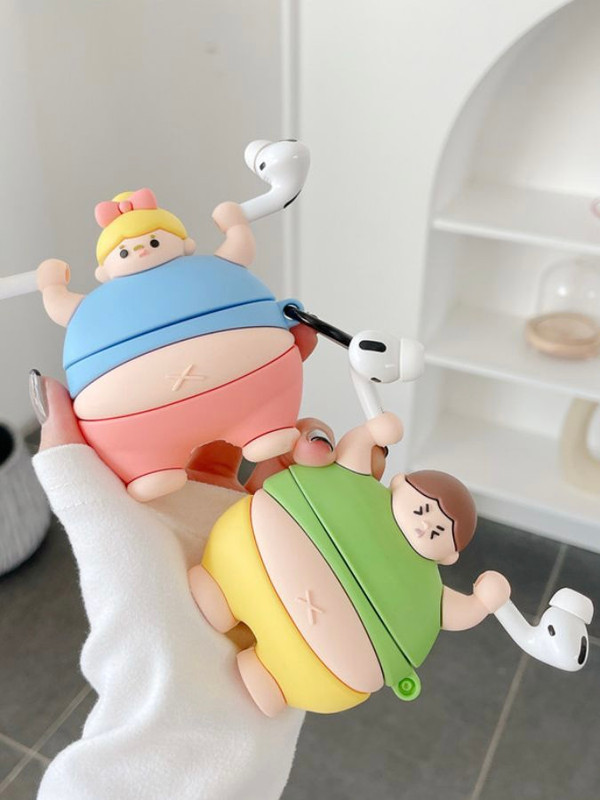 Weightlifting AirPods 1 2 Pro Case Cover  Boy Girl Stand Lift The Headphones Earphones Trending Apple Covers Cases Box