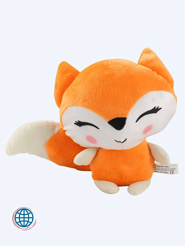 Kawaii Fox Plush Stuffed Doll 24cm   Anime Toys Soft Animals Pillow Birthday Christmas Gifts Trending for Boys Girls Children Toy Dolls