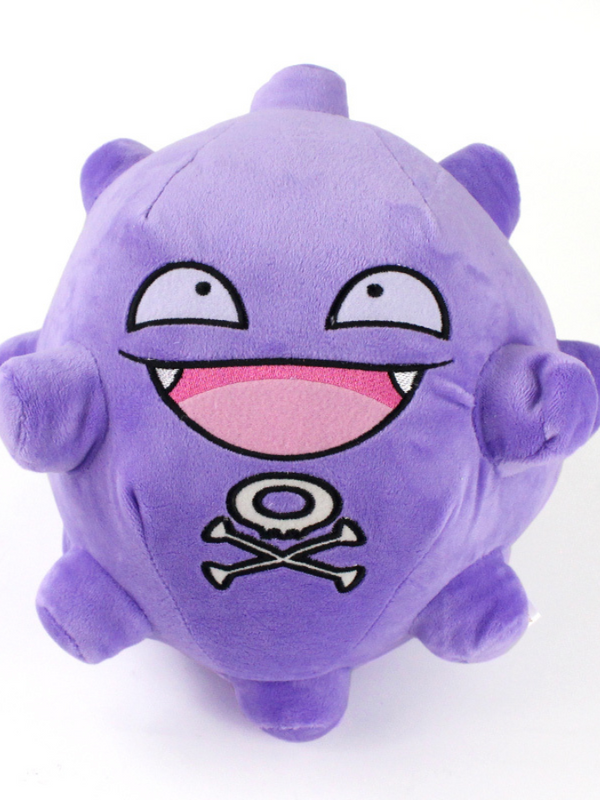 Koffing Soft Plush Doll 22cm Japanese Anime Fish Toys Stuffed Animals Cartoon Dolls Birthday Gifts For Children Kids Trending Japan Fishes Toy