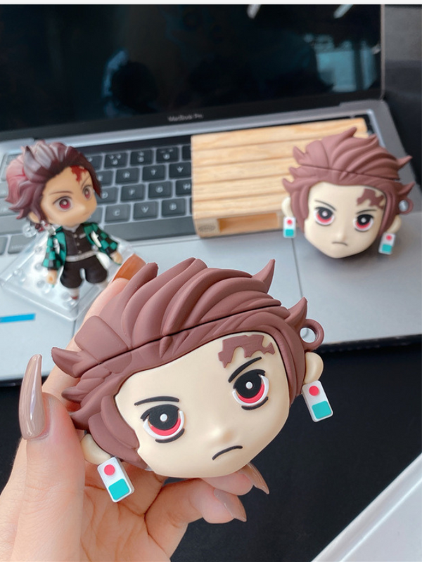 3D Cover Case for AirPods 1 2 Pro Japanese Anime Cartoon Headphone Wireless Earphone Protective Charging Box Trending for Apple Japan Cases