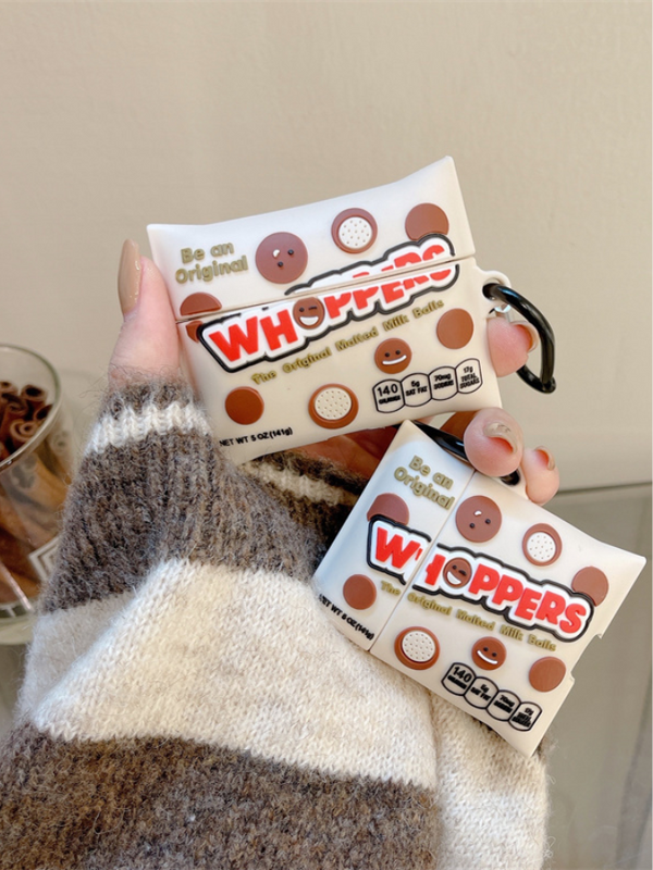 3D WHOPPERS Chocolate Ball AirPods Pro 1 2 3 Case Cover Headphone Wireless Earphone Protective Cases Covers Trending for Apple Charging Case