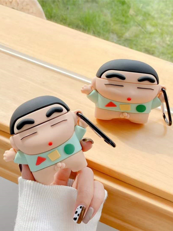 3D Anime Sumo Wrestler AirPods 1 2 Pro Case Cover Cute Japan Hot Cartoon Earphone Silicone Headphone Protective Covers Cases Trending for Apple Japan