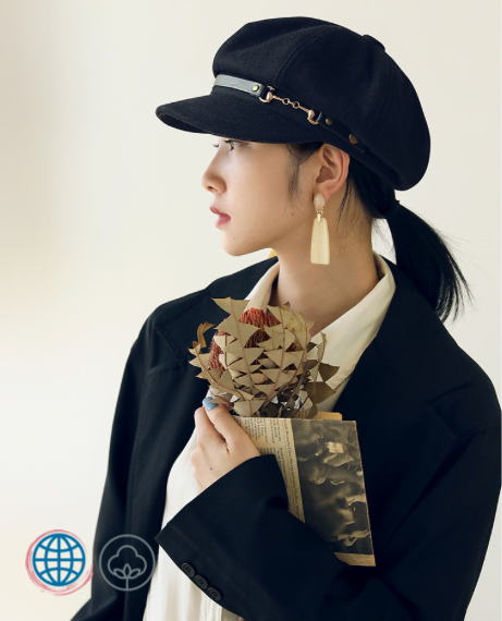 Urban Newsboy Cap  Women’s Autumn and Winter Wool Felt Octagonal Beret Hat English British Girl Fashion Fitted Newsboys Women Big Size Berets Trending for Woman in Black 54cm 56cm 57.5cm 59cm 61cm