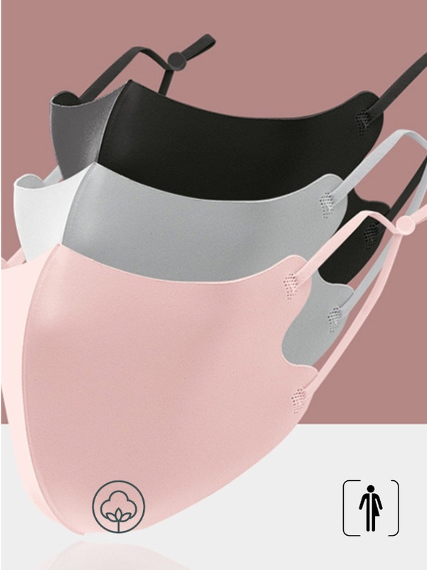 Face Mask 3-Pack  Unisex Anywear Mens Women’s 3Pcs Fashion Mouth Anti Dust Filter Windproof Mouth-muffle Haze Proof Flu Masks Care Reusable Washable Trending for Man Woman Kids