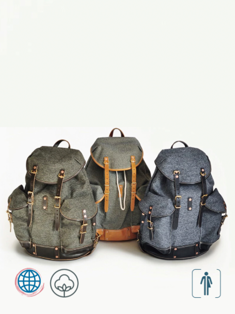 Denim Travel Backpack  Unisex Anywear Mens Women’s Pepper Salt Swiss Army Travel Luxury Backpacks Luggage Trending for Man Woman in Beige Black Brown