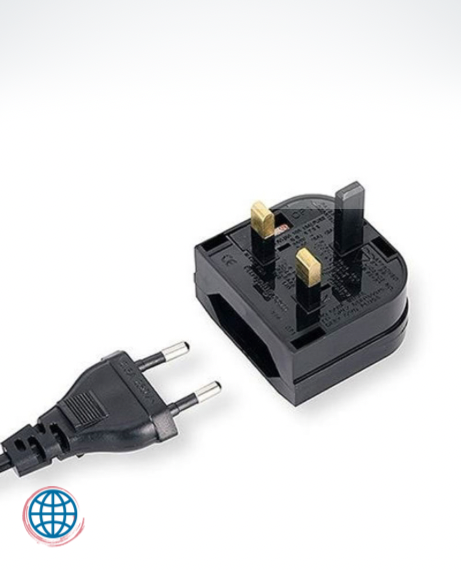 EU to UK Plug Adapter   European Euro 2 Pin to GB British 3Pin Power Socket Travel Plug Adapters Converter in Black Plugs Converters Trending for Great Britain United Kingdom
