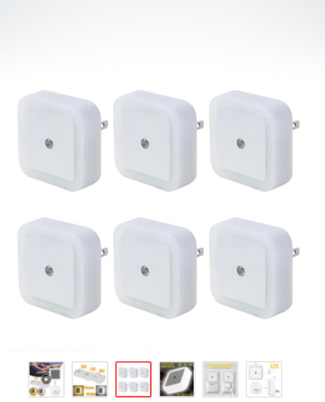 Smart Motion LED Night Light Sensor  Plug Lamp With EU UK US Plug Mini Wall Lights For Bedroom Hallway Lights Corridors Stairs Bedside Trending Lamps
