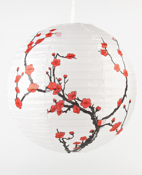 Plum Blossom Paper Lantern   30/35cm Round Lanterns Lamp Shade Chinese Oriental Style Light Restaurant Wedding Decoration Home Ceiling Outdoor Trending Lighting Decor Gifts