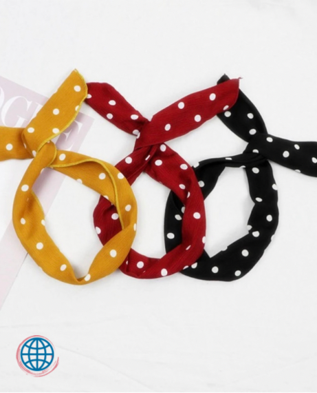 Polka Dot Hairband  Women‘s Hair Accessory Wash Face Headbands Girl Lolita Headwear For Girls Woman Trending in Black Navy Blue Gray / Grey Light Pink