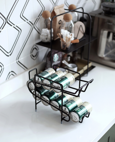 Metal Beer Organizer  Nordic Drink Shelf Fridge Food Holder Support Rack OrganizersMetalwork Home Kitchen Decor Accessories Trending Drinks Holders Shelves