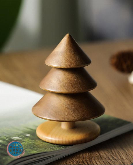 Wood Pine Decoration Handmade Wooden Cute Tree Plant Crafts Work Nordic Style Baby Kids Room Home Table Decor Norway Scandinavia Christmas Holiday Season Scandinavian Norwegian Trees Trending Decorative Objects