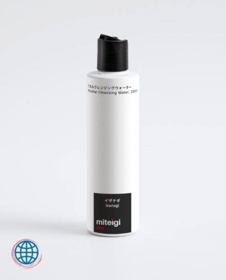 Micellar Cleansing Water, 200ml Izanagi taking away make-up and impurities, leaves skin clean and dewy, enriched with Aloe juice, Hyaluronic Acid and calming Linden Flower and Camomile extracts Facial skincare trending by miteigi