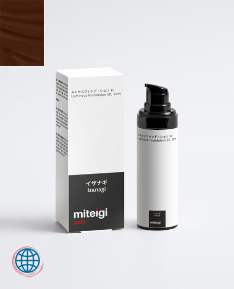 Luminous foundation 10 30ml Izanagi mineral-based foundation that evens out your skin tone, moisturises and leaves a beautiful, natural finish with Aloe juice and Blueberry extract trending skincare by miteigi