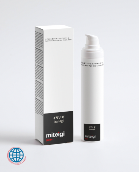 Hyaluronic Anti-Age Day Cream 50ml Izanagi boost the skin’s moisture levels and promote a more youthful appearance, fine lines seem less visible, the skin feels firmer and more radiant trending skincare by miteigi
