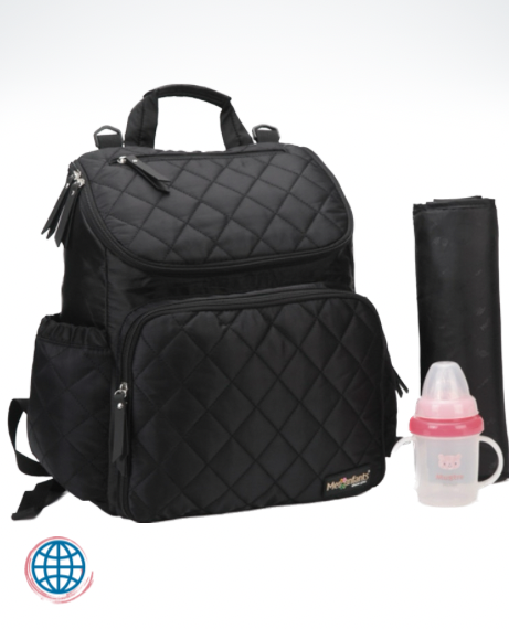 Maternity Waterproof Nappy Bag Multifunction Mesenfants Mummy Large Capacity Polyester Travel Backpack Nursing Baby Care Bags in trending Black