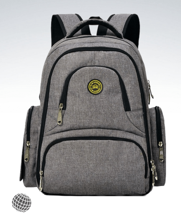 Multi-Space Maternity Backpack  Large Capacity Nursing Nappy Diaper Stroller Backpacks For Travel Multifunctional Bag Mother Mummy Mom Trending Baby Bags in Gray / Grey
