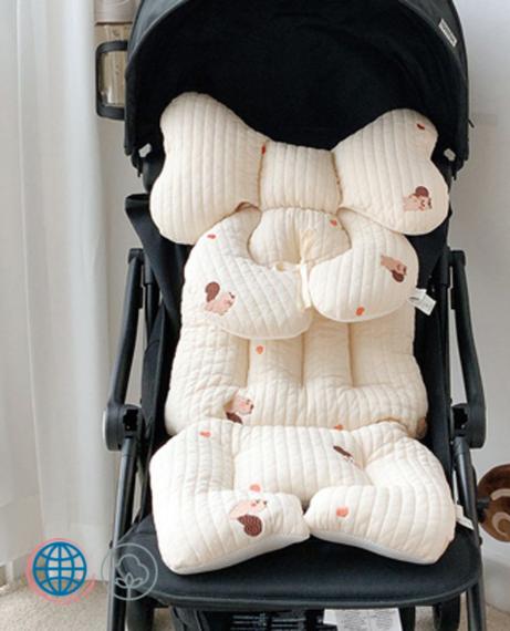 Thicken Embroidery Stroller Mat  Unisex Newborn Baby Accessories Cotton Diapers Changing Nappy Pad Seat Carriages Pram Buggy Car General Mats Strollers Accessory in trending patterns