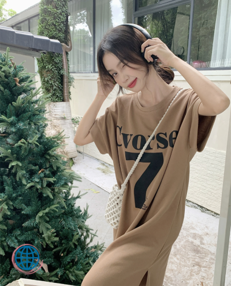 Maternity Split T-Shirt Dress  Women’s Cotton CVORSE 7 Letter Printing Round Crewneck O-Neck Clothes Pregnancy Dresses Vintage Graphic T-Shirts Tops for woman in trending Gray / Grey