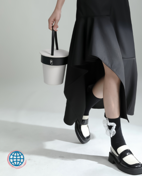 Split Wooden Ear Hem Skirt   Women’s Original Design Summer Japanese High Rise Waist Black with Irregular Large-Hem Shows Japan Thin Skirts for trending Woman
