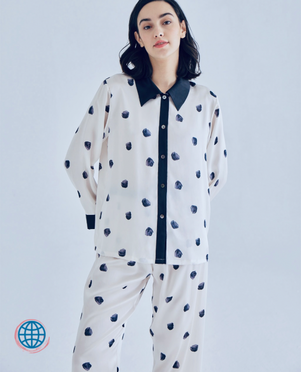 Silk Pajamas  Women’s Plus Size Chic Cherry Blossom Petals Print Pajama Set 100% Mulberry-Silk Camisole Feathery Petals Print PJ Intimates in White for trending Woman