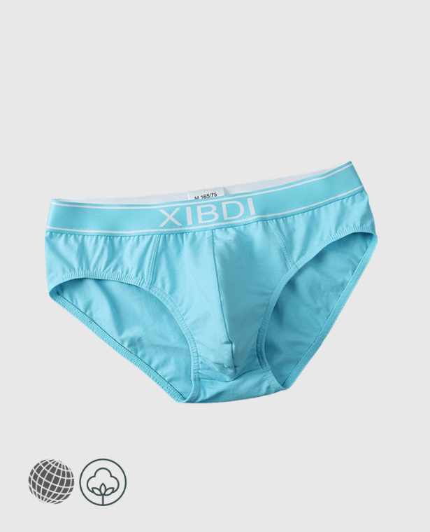 Pouch Briefs  Men’s XIBDI Letter print U Convex Sexy Briefs Breathable Personality Panties Penis Bulge Pouch Comfortable Underwear Bikini Underpants Plus Size Underwear for trending Man in Light Blue