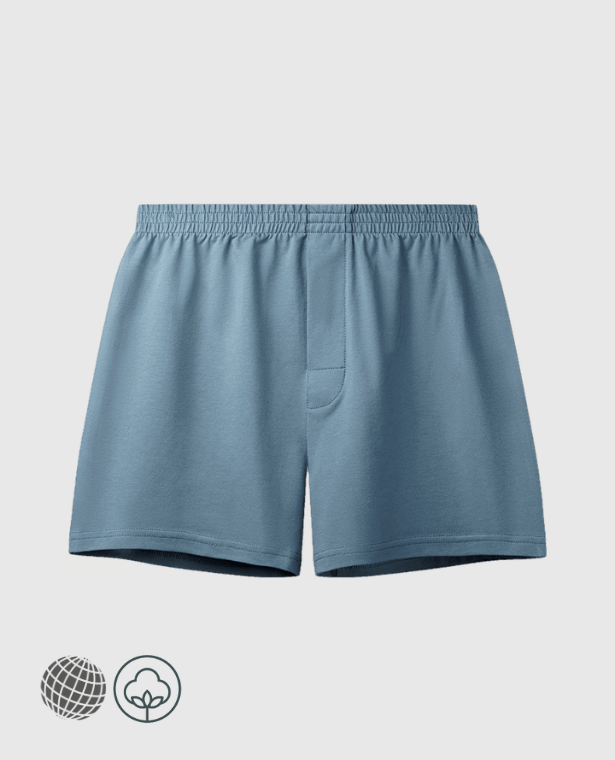 Breathe Boxers  Men’s Breathable Comfort Underpants Trunks Sexy Boxer Briefs Elastic Shorts Pajama Underwear Penis Bulge Plus Size Boxershorts for trending Man in Gray Blue