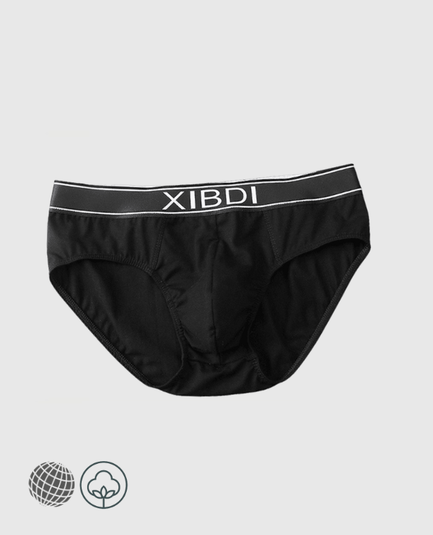 Classic Briefs  Men’s XIBDI Letter print U Convex Sexy Briefs Breathable Personality Panties Penis Bulge Pouch Comfortable Underwear Bikini Underpants Plus Size Underwear for trending Man in Black