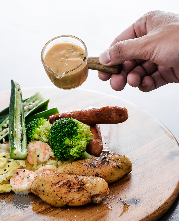 Sauce Condiment Dressing Pot  Multi-functional Glass Taste Dish Gravy Boat Mini Coffee Milk Cup Sauces Dishes With Wood Handle Vinegar Plate Dispenser Tableware Trending Condiments Boats Dispensers Pots