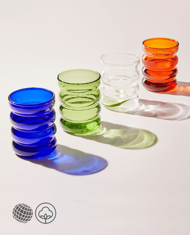 Retro Glass Tumbler   Funny Colored 70’s Mug 70s Cup Creative Design Stand Beautiful Tea Coffee Milk Home Water Drinking Glasses Transparent Ripple Mugs Trending Tumblers Glassware