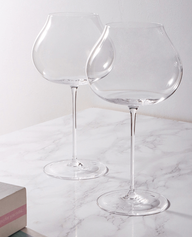 Tasting Goblet  Nordic Creative Art Level 650-710ml Ultra-thin Crystal Glass Burgundy Wine Cup Tulip Exquisite Glasses Drinkware Gift Goblets Glasses Norway Scandinavia Scandinavian Norwegian trending Glassware