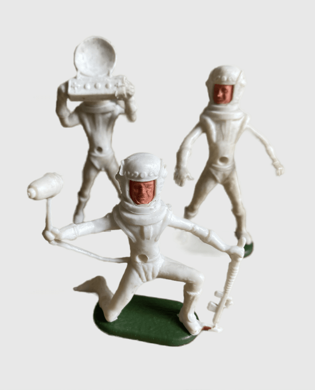 Cherilea Astronauts Vintage Classic Collectors Originals c1960s Plastic Operation moonbase astronaut figures Toy Spacemen Collectible Memorabilia Toys Trending Antique Collection