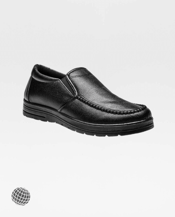 Light Leather Loafers  Mens Casual Outdoor Walking Shoe Comfortable Sneakers Soft Loafer Shoes Petite Plus Size Footwear for Man in trending Black