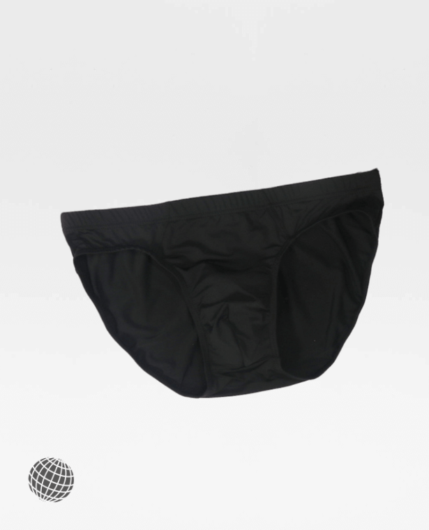 Basic Briefs   Men’s Sexy Seamless Ice Silk Underwear Thong Breathable Low Waist Bikini Panties G-strings Pouch Plus Size Underpants for Man in Trending Black