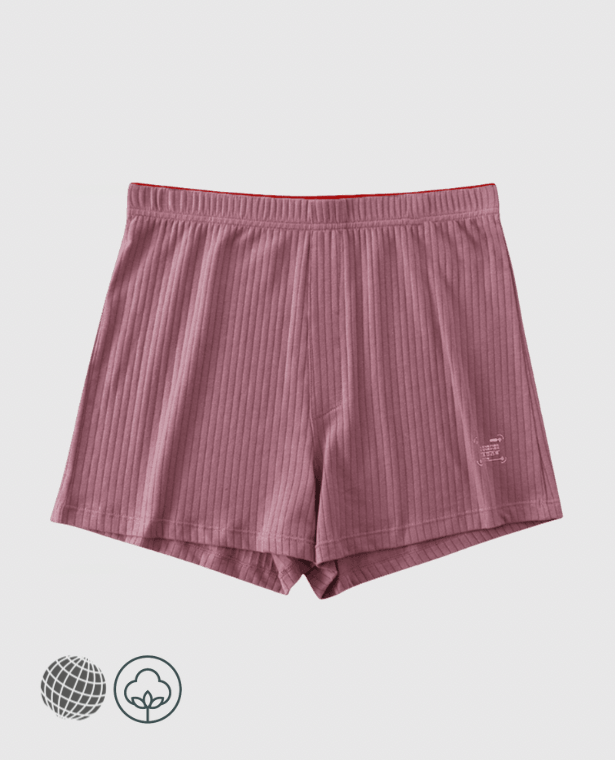 Cotton Rib Boxers Briefs   Mens Shorts Comfort Panties MiteigiYūki Activewear Sports Underpants Trunks Fitness Stretch Underwear Breathable Moisture Absorption Plus Size Boxers for Man in trending red