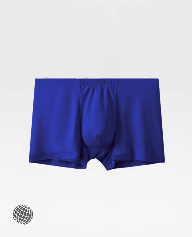 Ice Silk Breathable Boxer Briefs   Mens Trunk Comfy Sexy Underpants Transparent Sheer Boxers Shorts Knickers Plus Size Underwear for Man in trending Blue