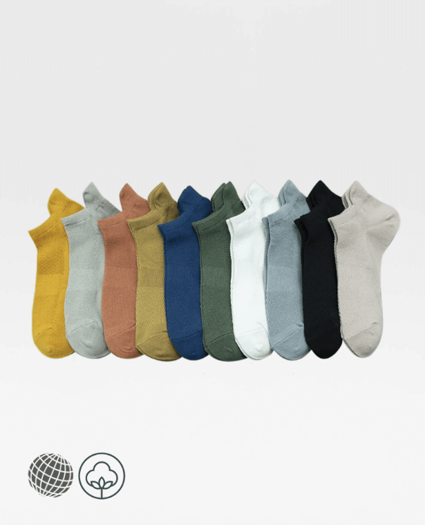 Breathable Cotton Ankle Socks - 3 Pack  Men's Short Heal assist tab helper Spring Summer Boat Mesh Sock High Quality Casual Male Gift Footwear for man in trending multicolor