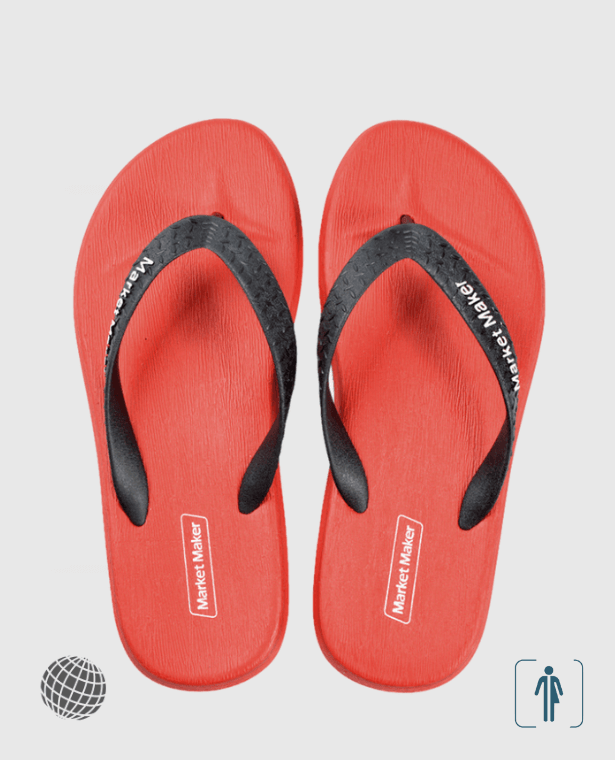 Clip-Drag Flip Flops  Genderful Women’s Men's Unisex Anywear Flop Sandals Home Mens Fashion Fisherman Antiskid Outdoor Beach Sandal House Slippers Holiday Vacation Getaway Footwear for Man Woman in trending red color