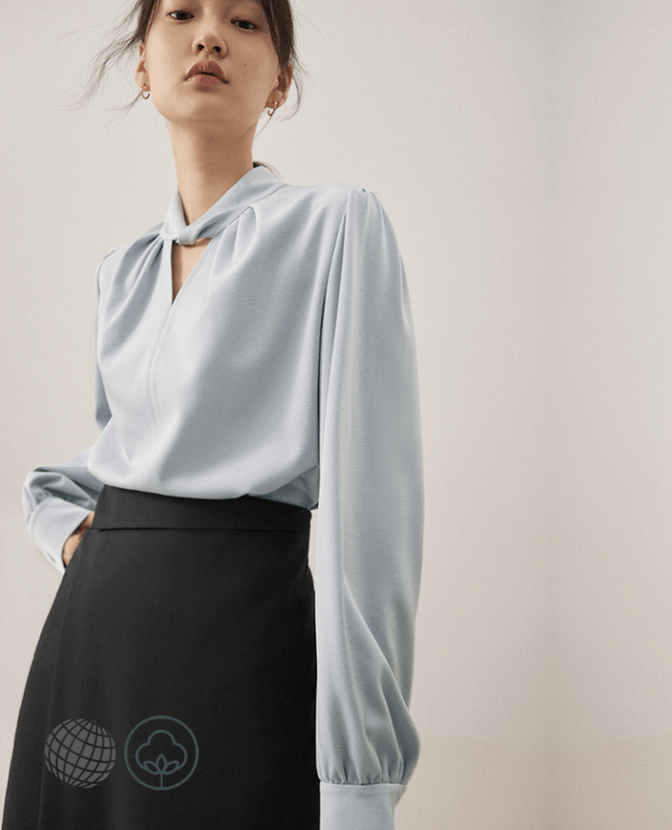 Hollow-out Shirt  Women’s Spring Blue Fashion Leisure Vintage Female Long Sleeve Chic Comfortable Casual Blouse Tops Shirts for trending Woman