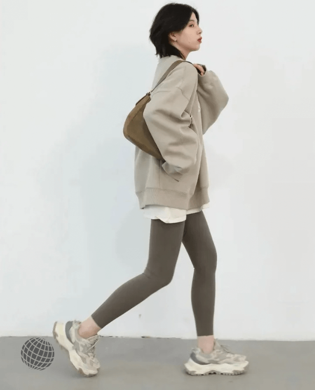 MiteigiYūki Slim Joggers khaki  Women's High rise waist Leggings Solid Elastic Slim Black Pants Fitness Sport Gym Womens Female Trousers Spring Autumn Sportswear for Woman