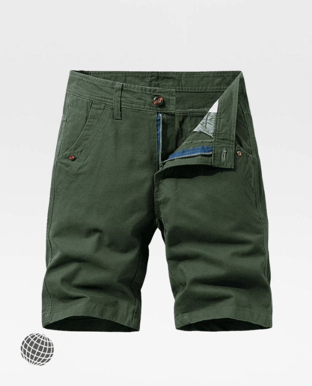 Cargo Shorts Khaki green  Men’s Mid rise waist Breeches Summer Mens Plus Size Work Plus Size Sportswear Casual Cotton Short Pants Oversize for trending man in dark army-green