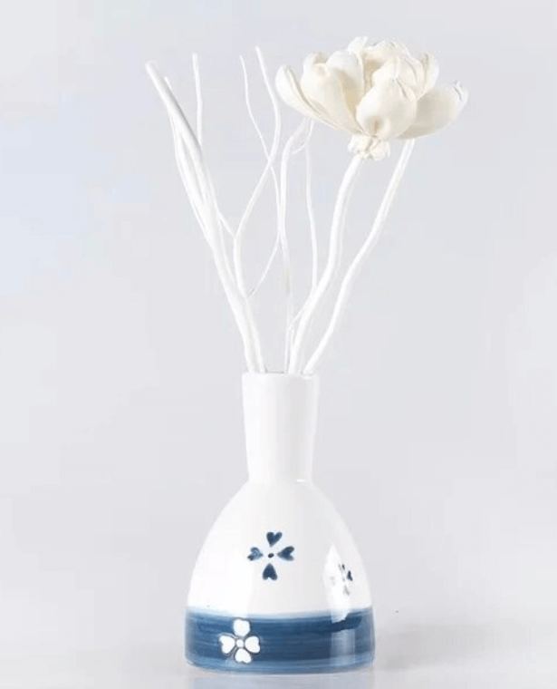 Ceramic Aroma Diffuser Vase  Bottle Water Lily Reed Essential Oil Rituals Home Perfume Diffusers Bottles Four Leaf Clover Aromatherapy Empty